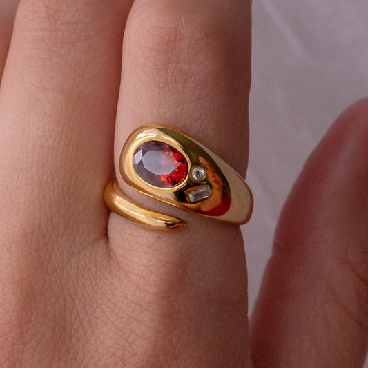 Valor ⟡ Red Bold Ring