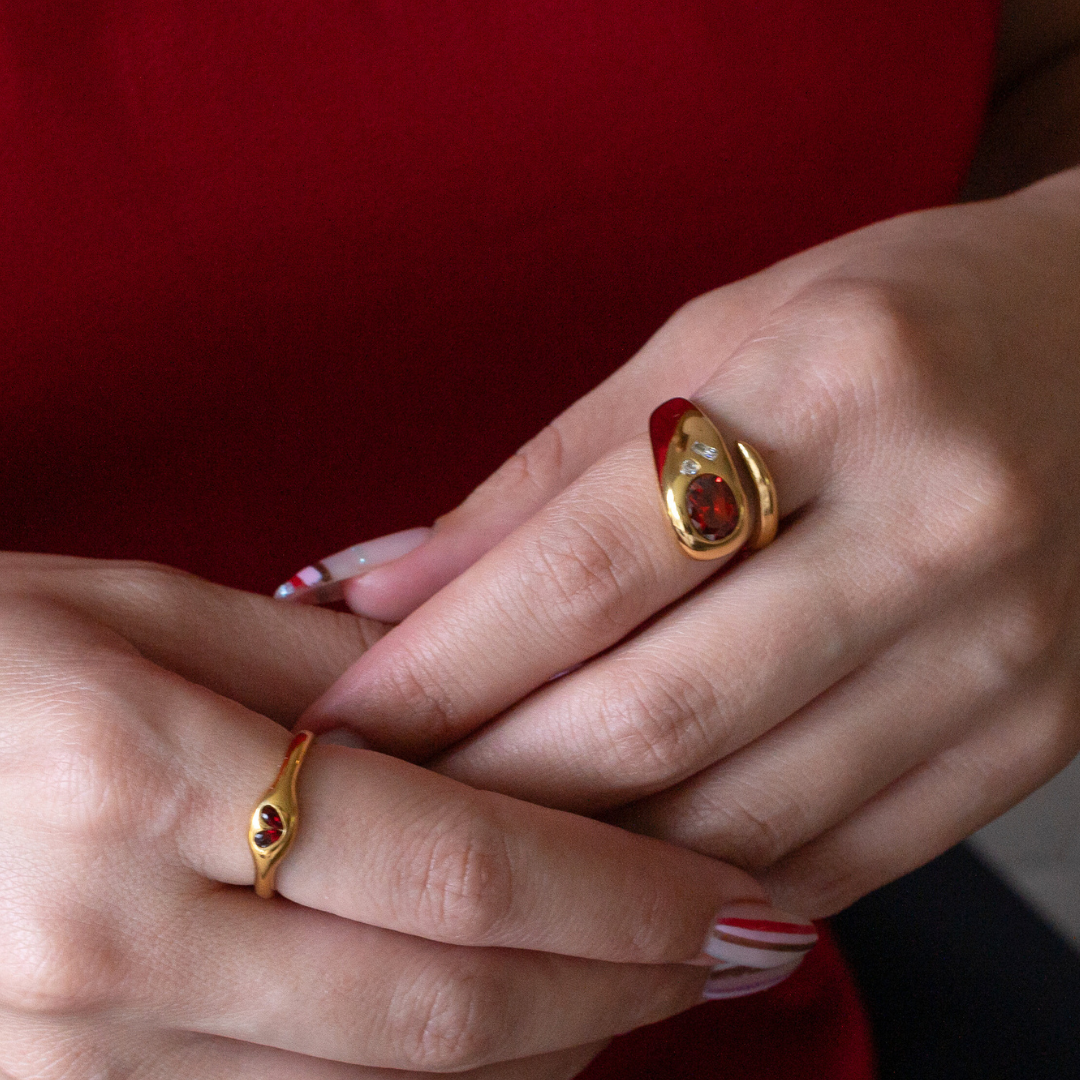 Valor ⟡ Red Bold Ring