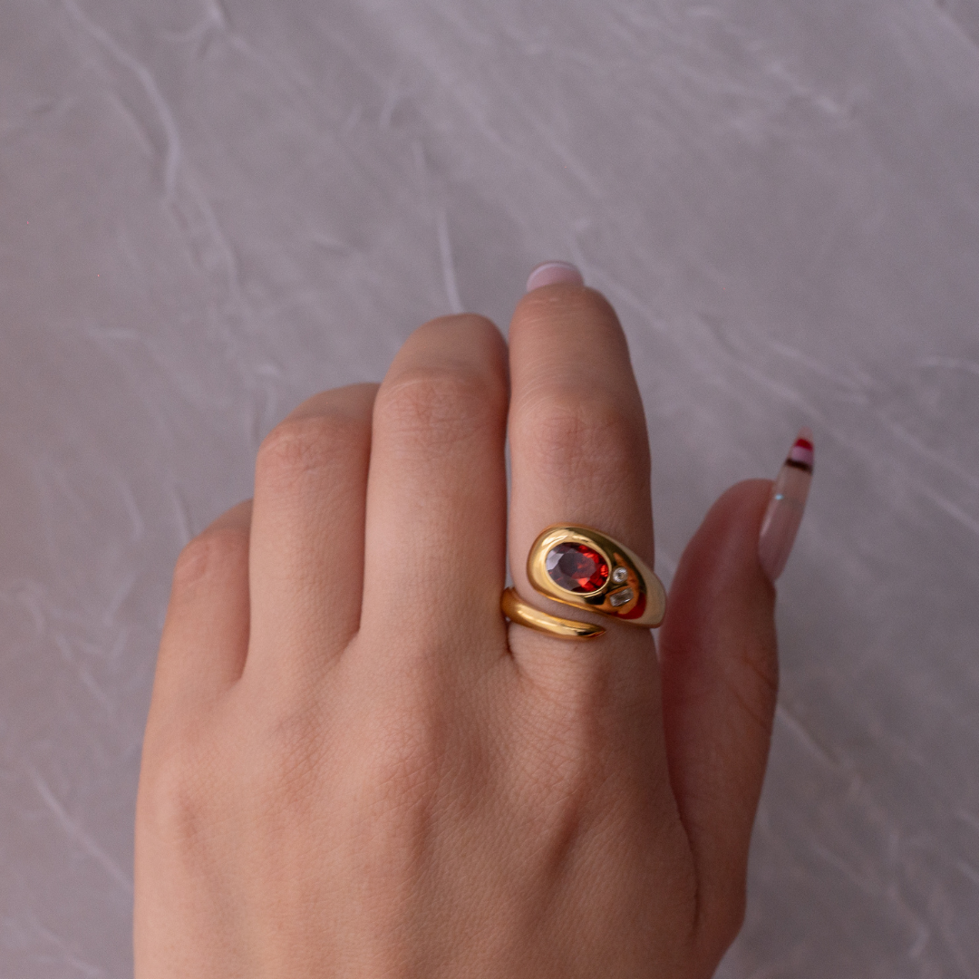 Valor ⟡ Red Bold Ring