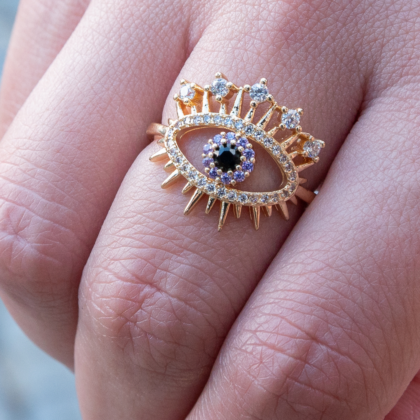 Resoluciones ⟡ Eye Rhinestones Ring