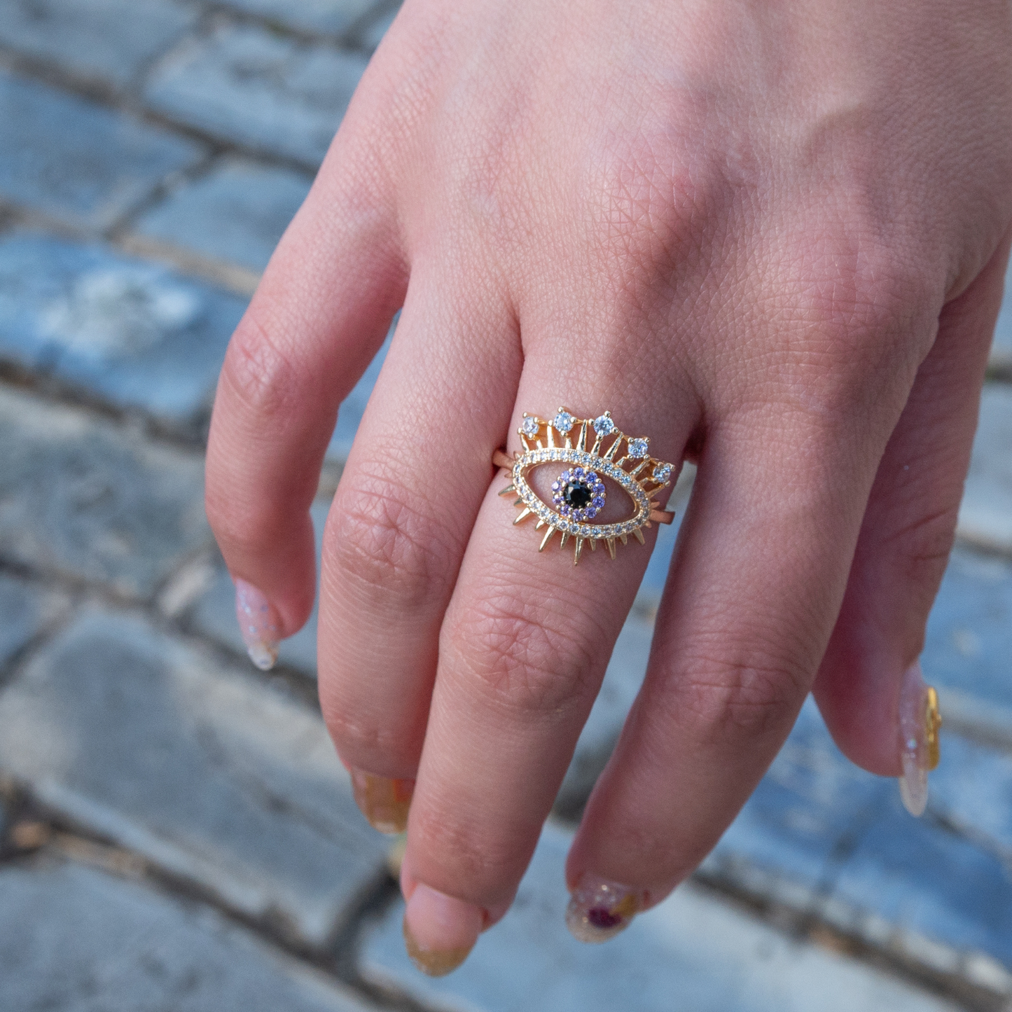 Resoluciones ⟡ Eye Rhinestones Ring